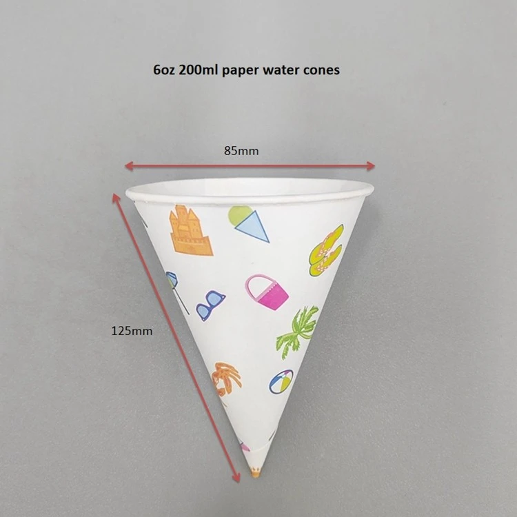 6oz cone water cup