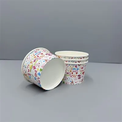 Vasos desechables-de papel-helado-crema-de 12 onzas para fábrica de helados